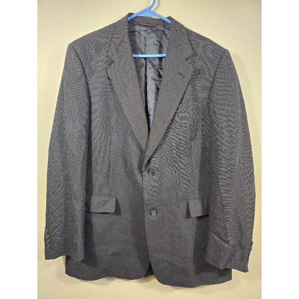 Marshall Field's Blazer Sport‎ Coat Two Button Gray Textured Mens